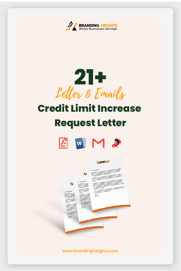Sample letter to increase credit limit from supplier