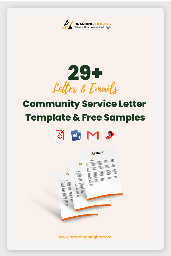 Sample volunteer letter community service