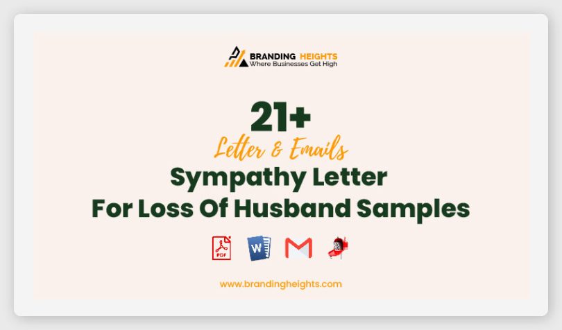 Sympathy Letter For Loss Of Husband Samples