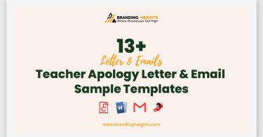 Teacher Apology Letter & Email Sample Templates
