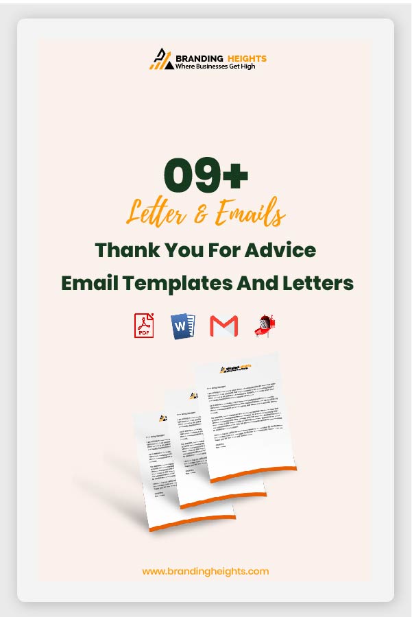 Thank You For Advice Email Templates