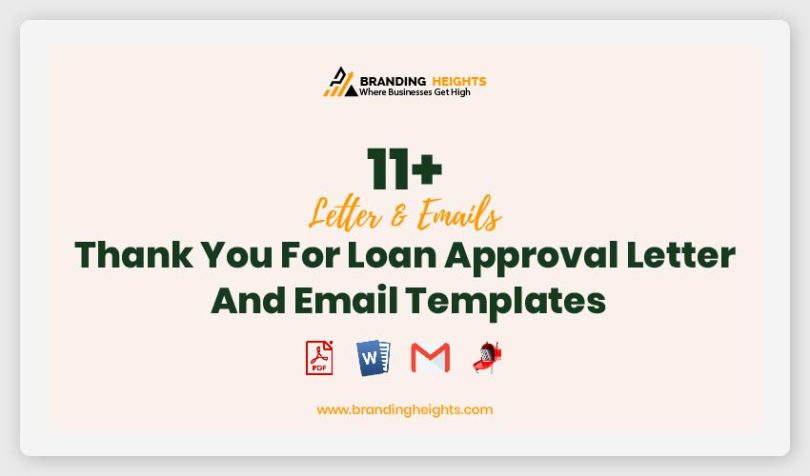 Thank You For Loan Approval Letter And Email Templates