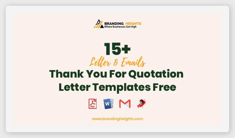 Thank You For Quotation Letter
