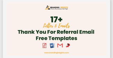 Thank You For Referral Email Free Templates