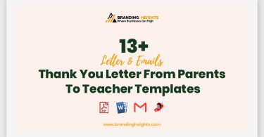 Thank You Letter From Parents To Teacher Templates