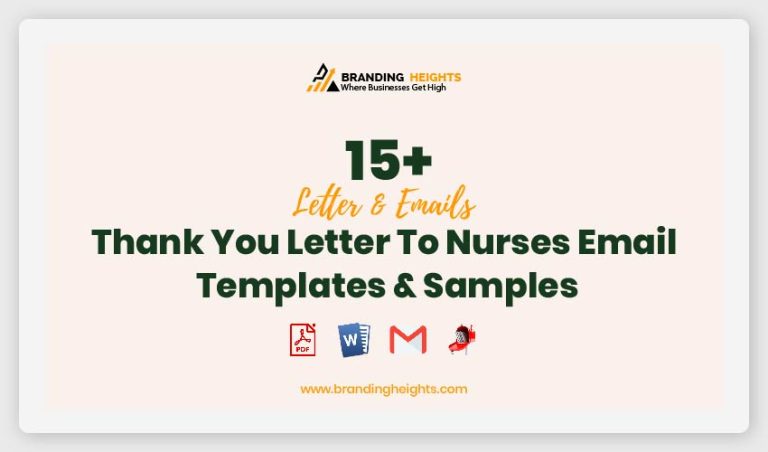 15 Thank You Letter To Nurses Email Templates Samples