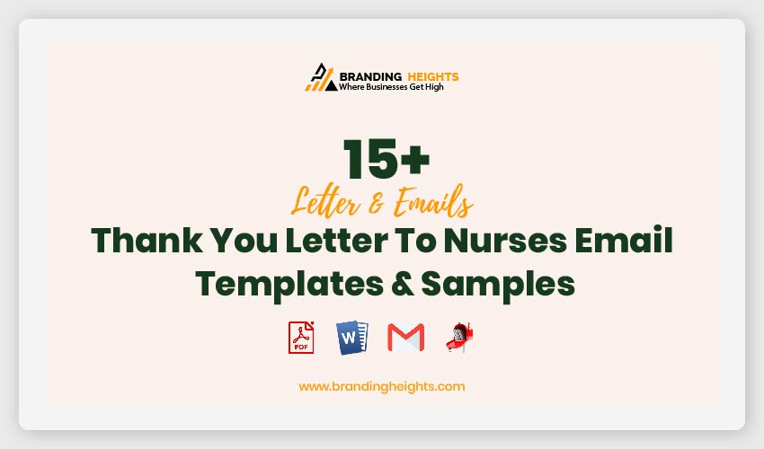 Thank You Letter To Nurses Email Templates & Samples