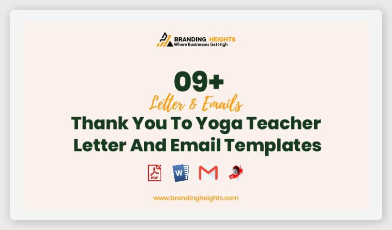 Thank You To Yoga Teacher Letter And Email Templates