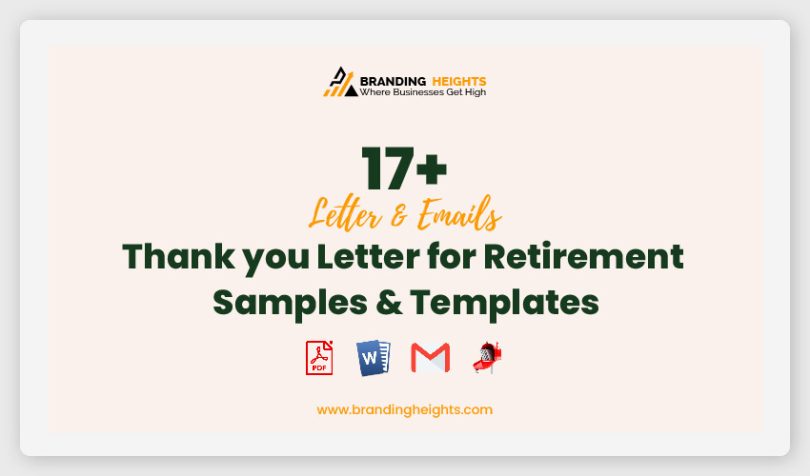 Thank you Letter for Retirement Templates
