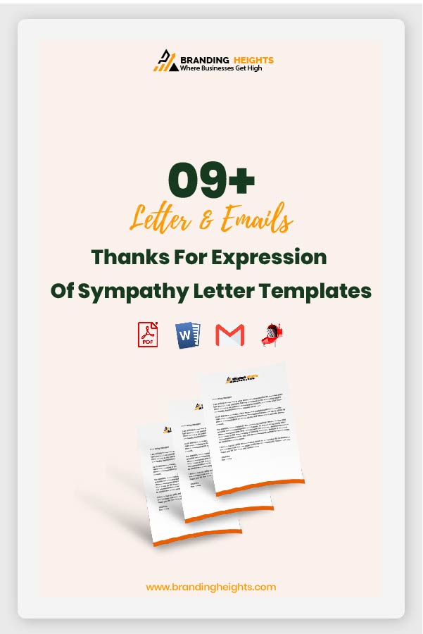 Thanks For Expression Of Sympathy Letter Samples