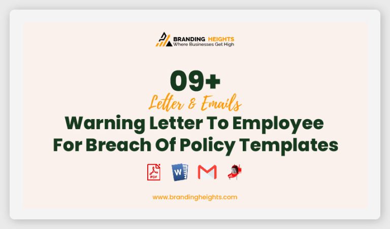 09+ Warning Letter To Employee For Breach Of Policy Templates