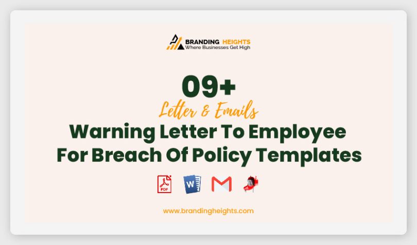 Warning Letter To Employee For Breach Of Policy Templates