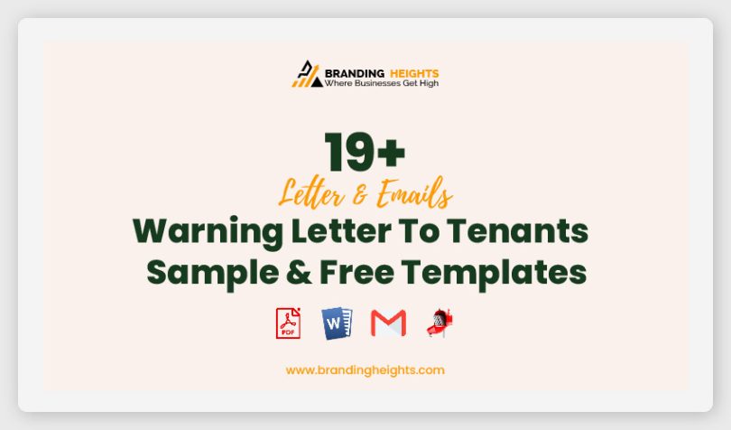 Warning Letter To Tenants Sample & Free Templates