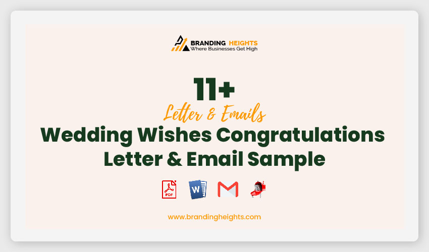 Wedding Wishes Congratulations Letter & Email Sample