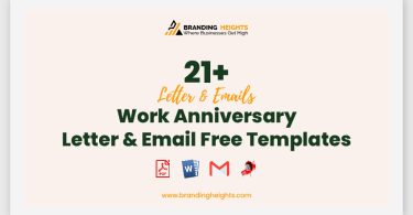 Work Anniversary Letter & Email Free Templates