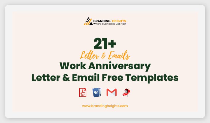 Work Anniversary Letter & Email Free Templates