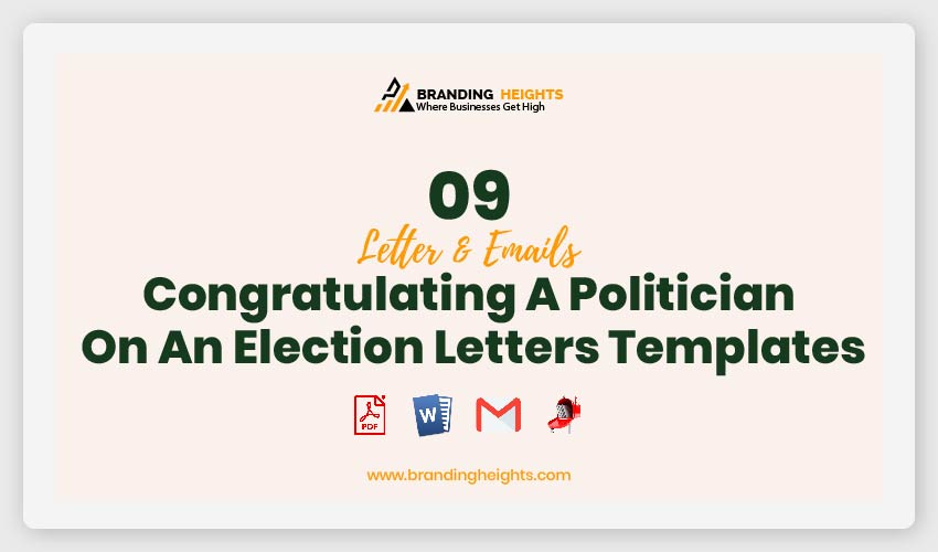 Congratulating A Politician On An Election