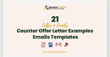 Counter Offer Letter Examples Emails Templates