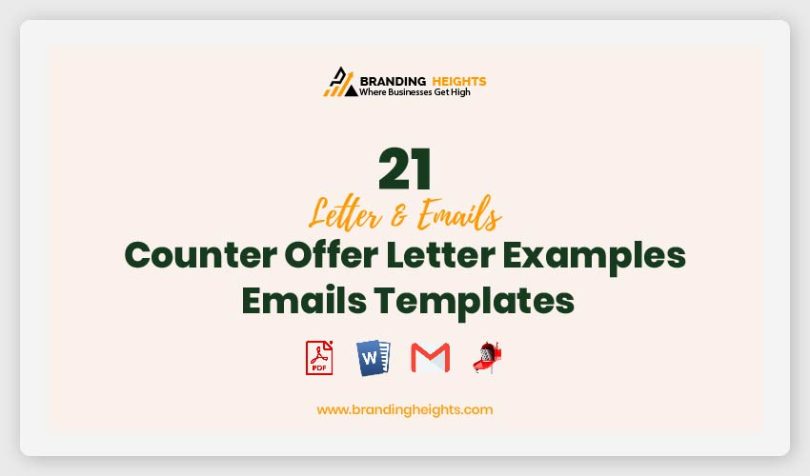 Counter Offer Letter Examples Emails Templates