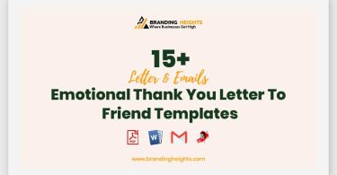 Emotional Thank You Letter To Friend Templates