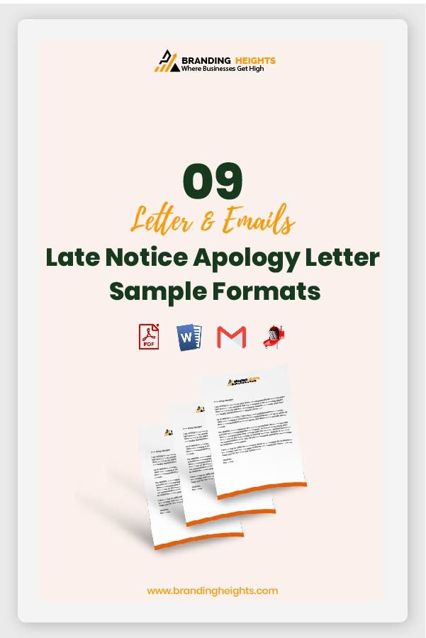 Late Notice Apology Letter Templates