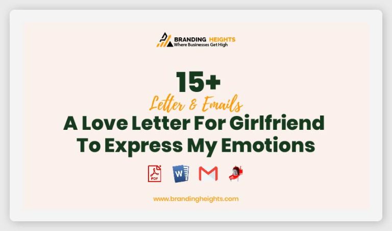 15+ Love Letter For Girlfriend To Express My Emotions Samples