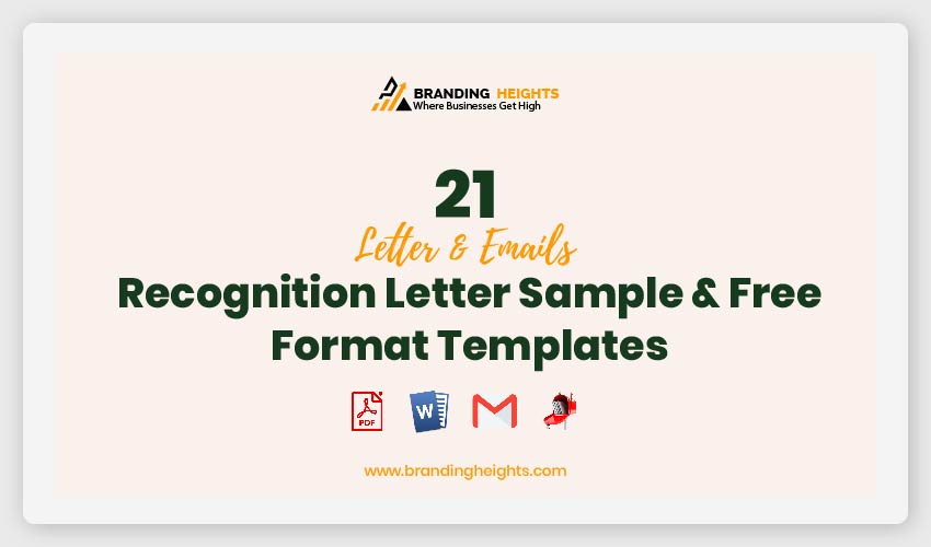 21 Recognition Letter Sample Free Format Templates