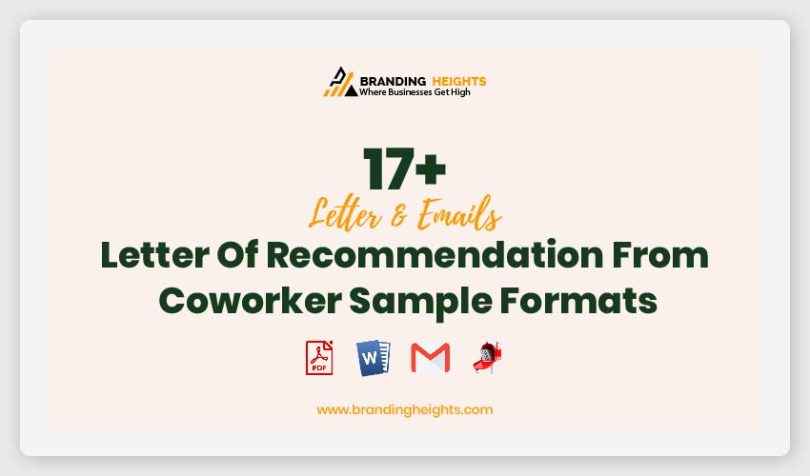 Recommendation From Coworker format