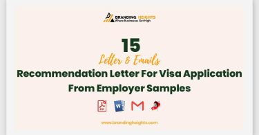 Recommendation Letter For Visa Application From Employer Samples