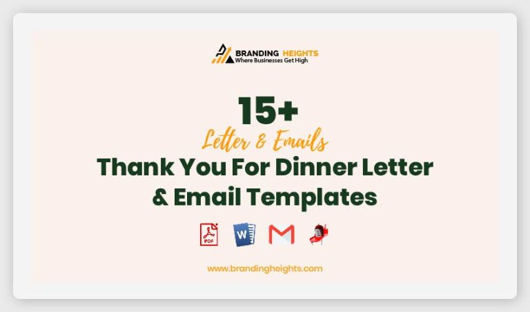 15+ Thank You For Dinner Letter & Email Templates