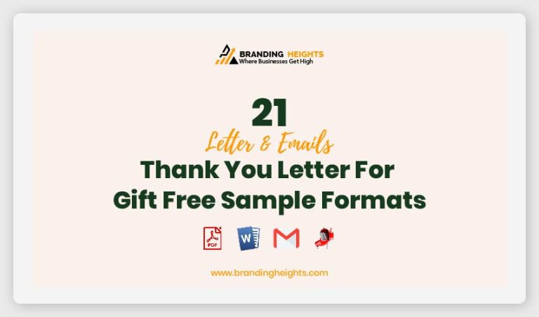 21 Thank You Letter For Gift Free Sample Formats