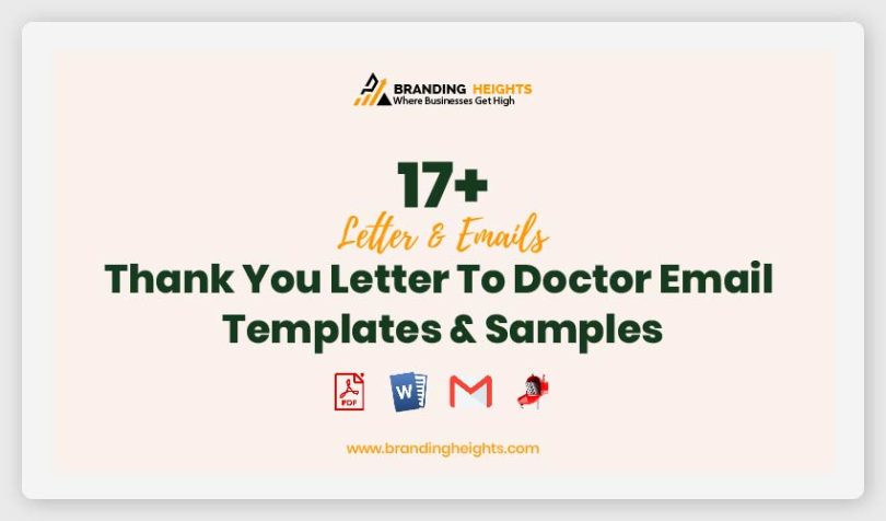 Thank You Letter To Doctor Email Templates & Samples