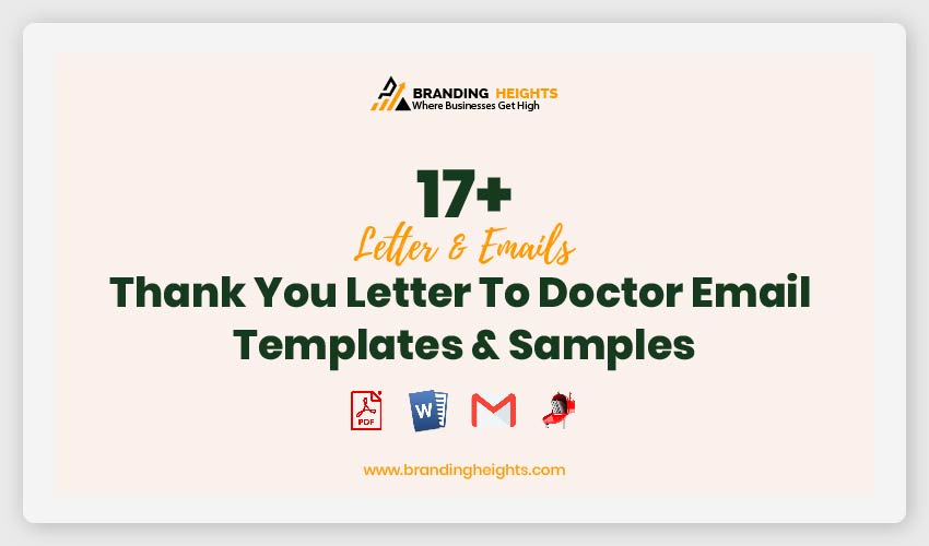 17 Thank You Letter To Doctor Email Templates Samples