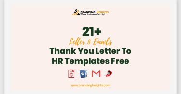 Thank You Letter To HR Templates Free