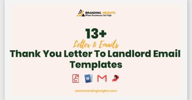 Thank You Letter To Landlord Email Templates