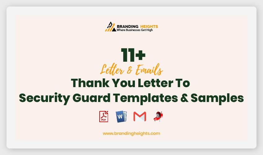 Thank You Letter To Security Guard