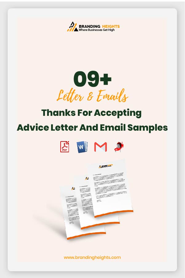 Thanks For Accepting Advice Letter Templates