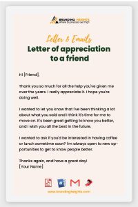 15+ Emotional Thank You Letter To Friend Templates